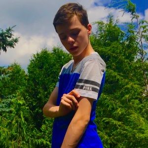 PINK brand baseball style short sleeved t-shirt